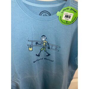 NWT Men's Life is Good "Weekend Warrior" T-shirt Size Small